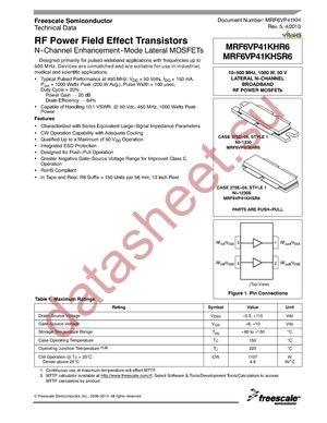 MRF6VP41KHSR6 datasheet  